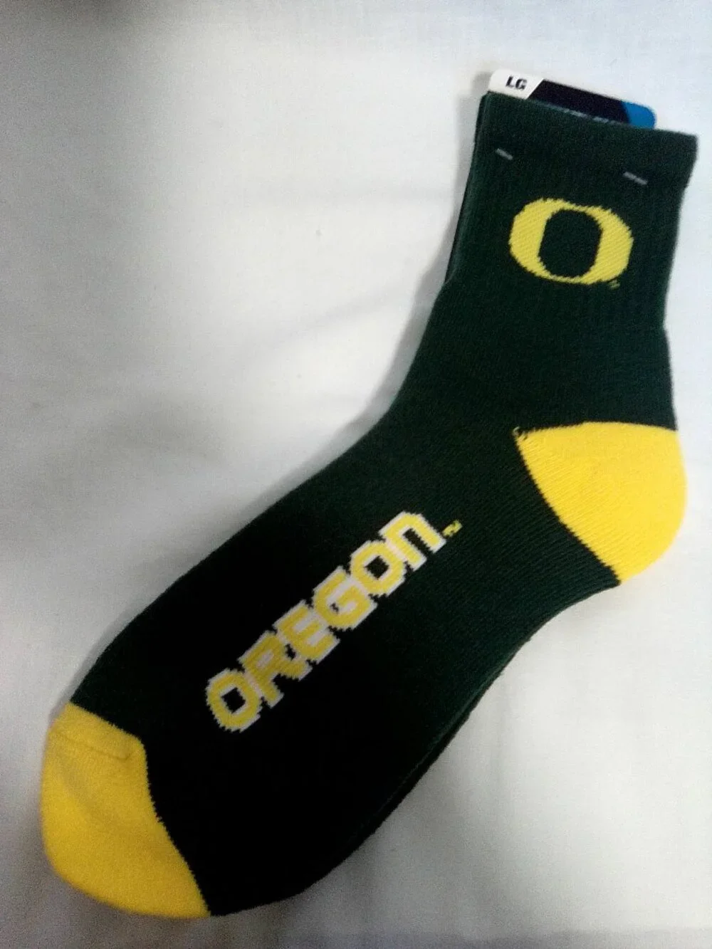 Oregon Ducks socks Large NWT